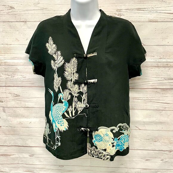 Citron Tops - Vintage Citron of Santa Monica Silk Blouse